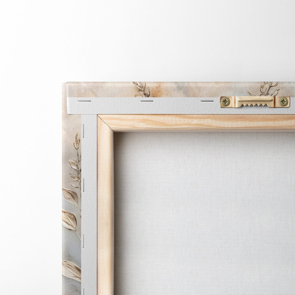 Painting of flowers and leaves