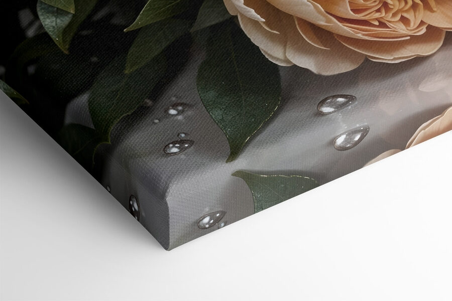 Gruppe von Blumen auf einem Tisch