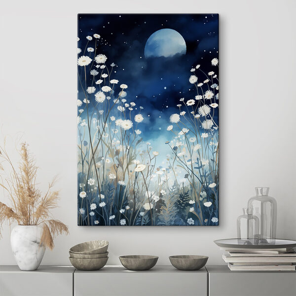 Malerei von weißen Blumen Malerei von weißen Blumen