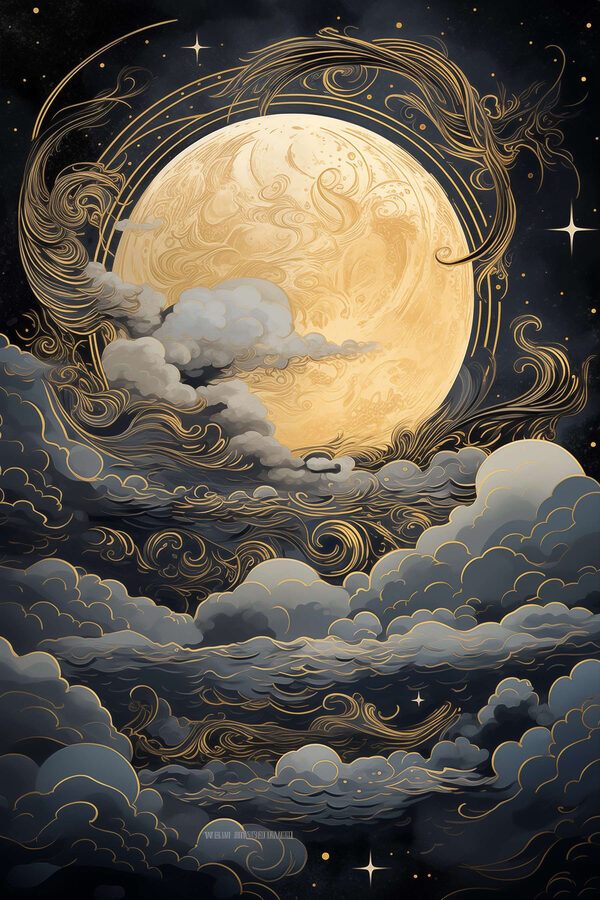 Moon in the clouds Moon in the clouds