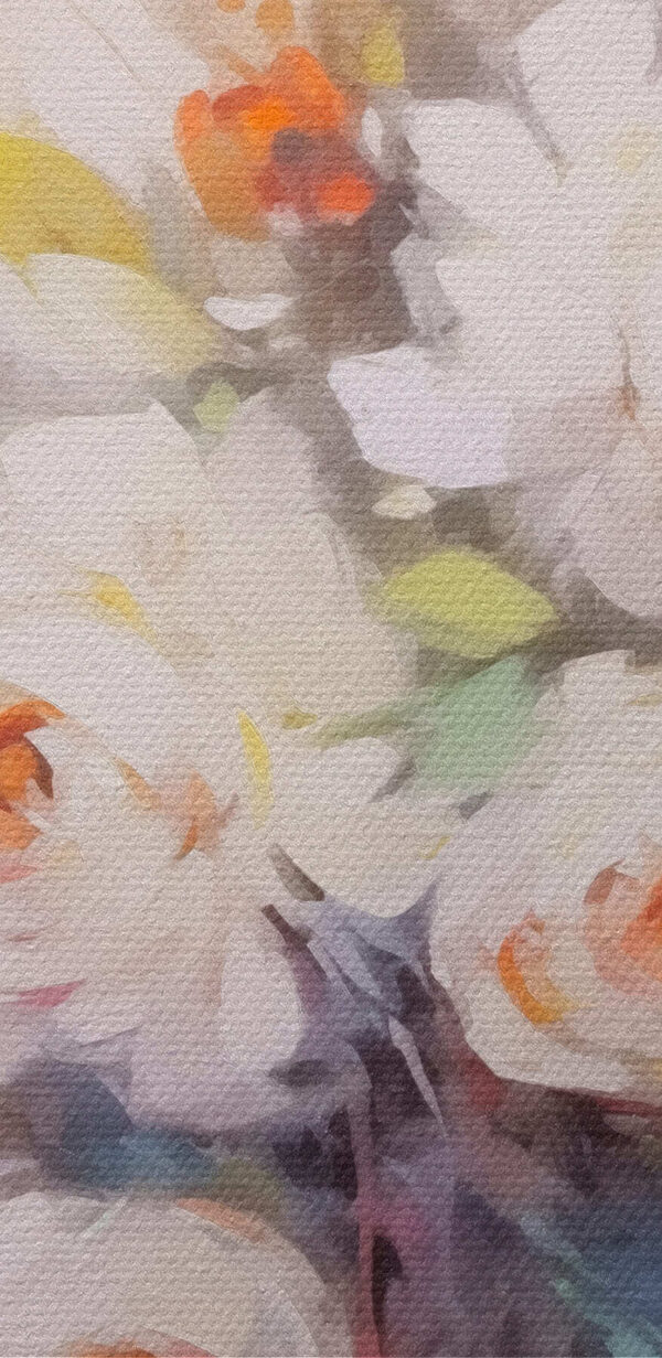 Malerei von weißen Blumen Malerei von weißen Blumen