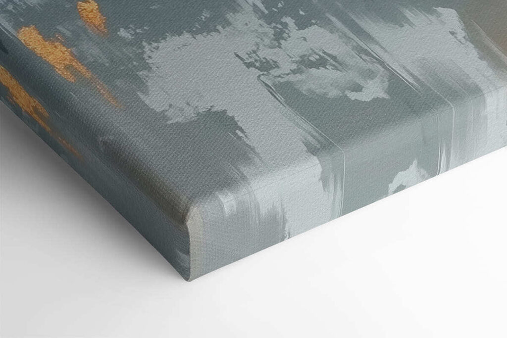 Painting of flowers on a blue background