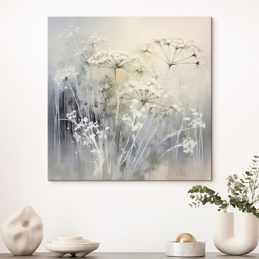 Painting of flowers and plants