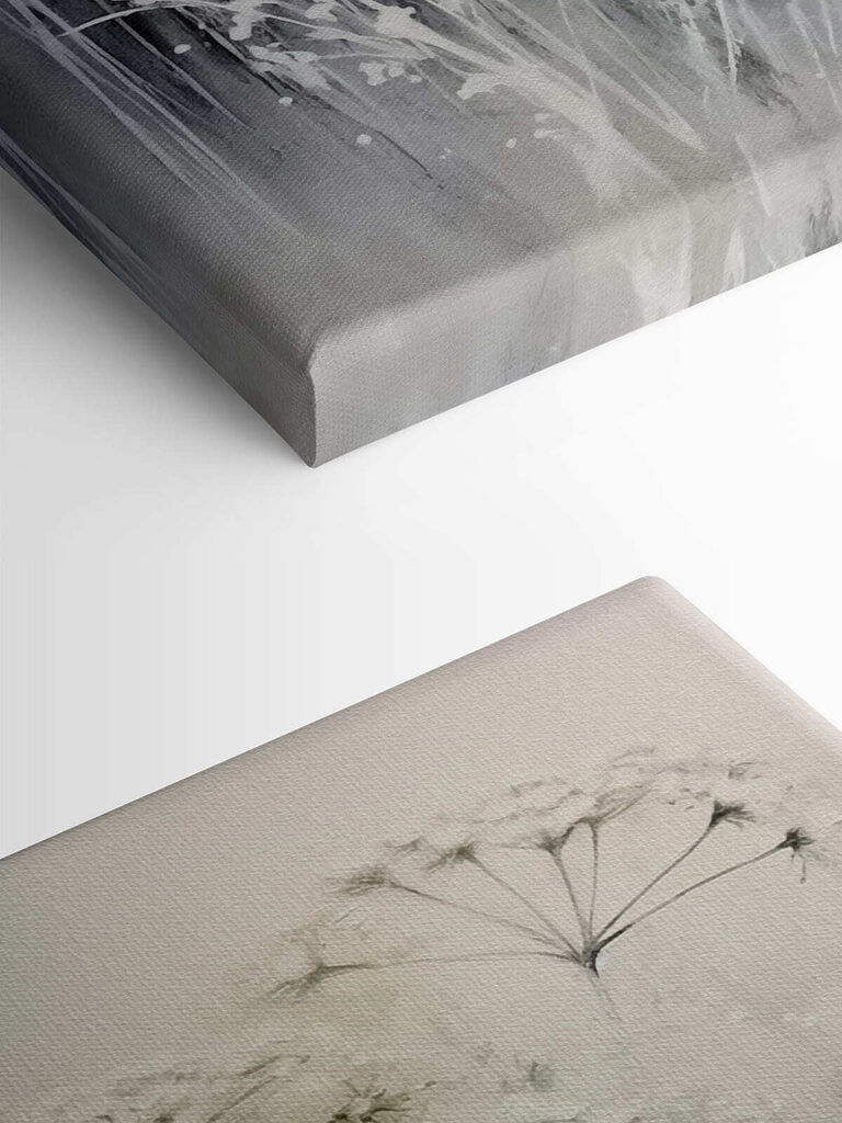 Painting of flowers and plants