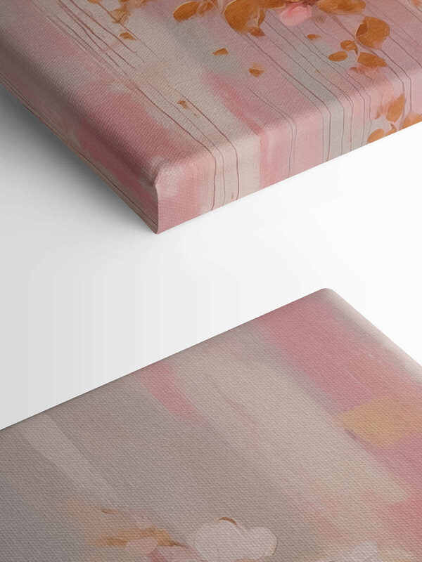 Painting of pink flowers