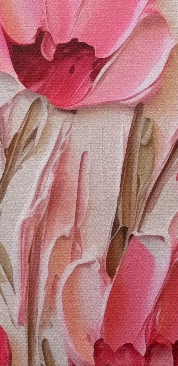 Painting of pink flowers
