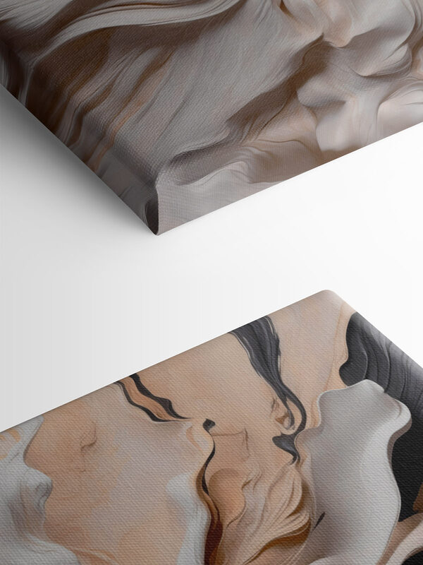 Wellen aus Creme und zartem Beige Wellen aus Creme und zartem Beige
