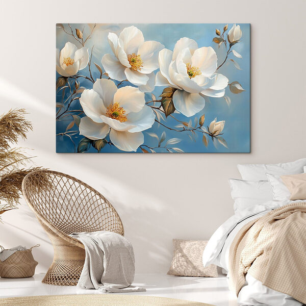 Wandbilder Malerei von weißen Blumen (Artikelnummer: s42321) Wandbilder Wandbilder Malerei von weißen Blumen (Artikelnummer: s42321)