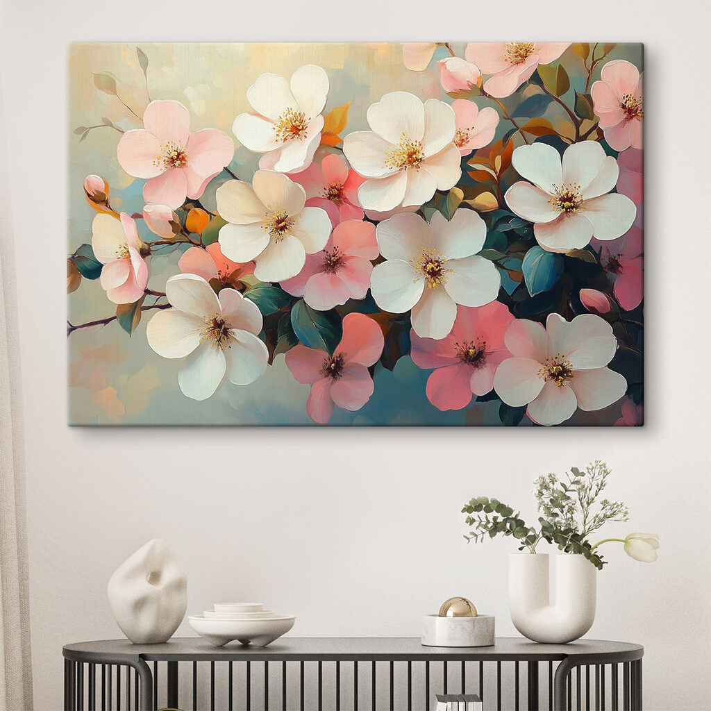 Group of flowers on a branch Group of flowers on a branch