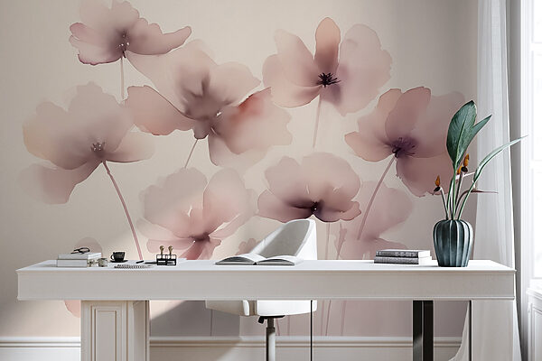 Gruppe von Blumen auf einem weißen Hintergrund Gruppe von Blumen auf einem weißen Hintergrund