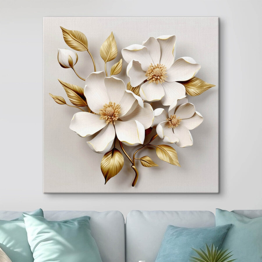 Elegantes florales Design mit zarten Texturen