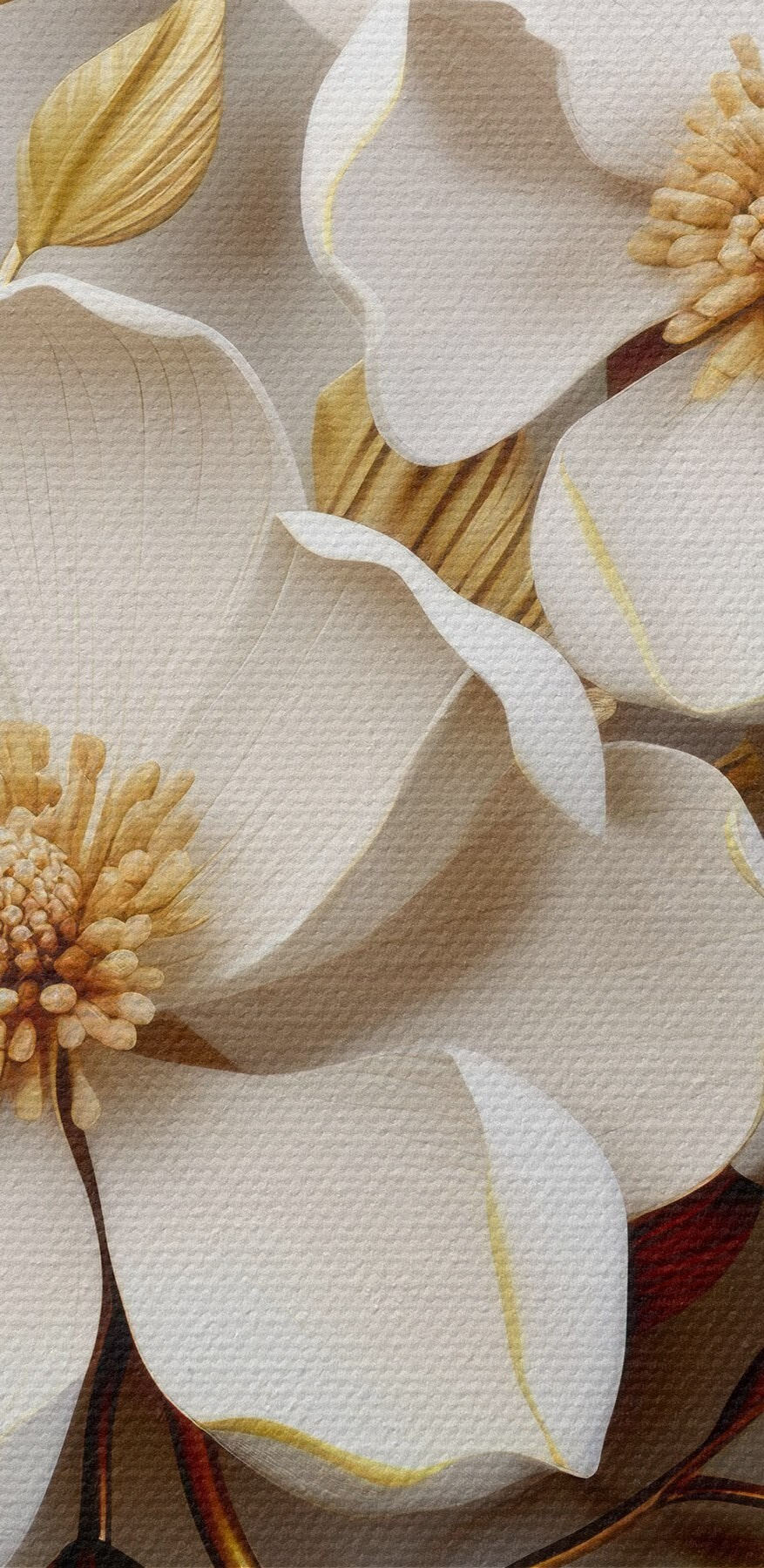 Elegantes florales Design mit zarten Texturen