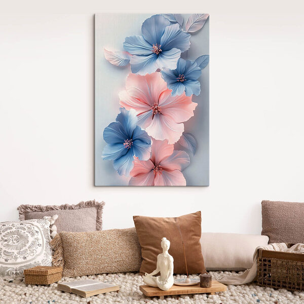 Wandbilder Gruppe von blauen und rosa Blumen (Artikelnummer: s42178) Wandbilder Wandbilder Gruppe von blauen und rosa Blumen (Artikelnummer: s42178)