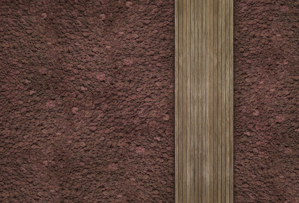 Brauner Teppich mit einer Holzdiele Brauner Teppich mit einer Holzdiele