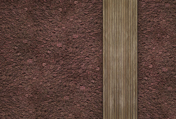 Brauner Teppich mit einer Holzdiele Brauner Teppich mit einer Holzdiele