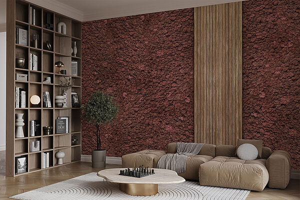 Brauner Teppich mit einer Holzdiele Brauner Teppich mit einer Holzdiele