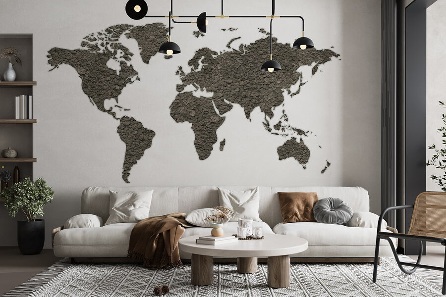 Karte der Welt