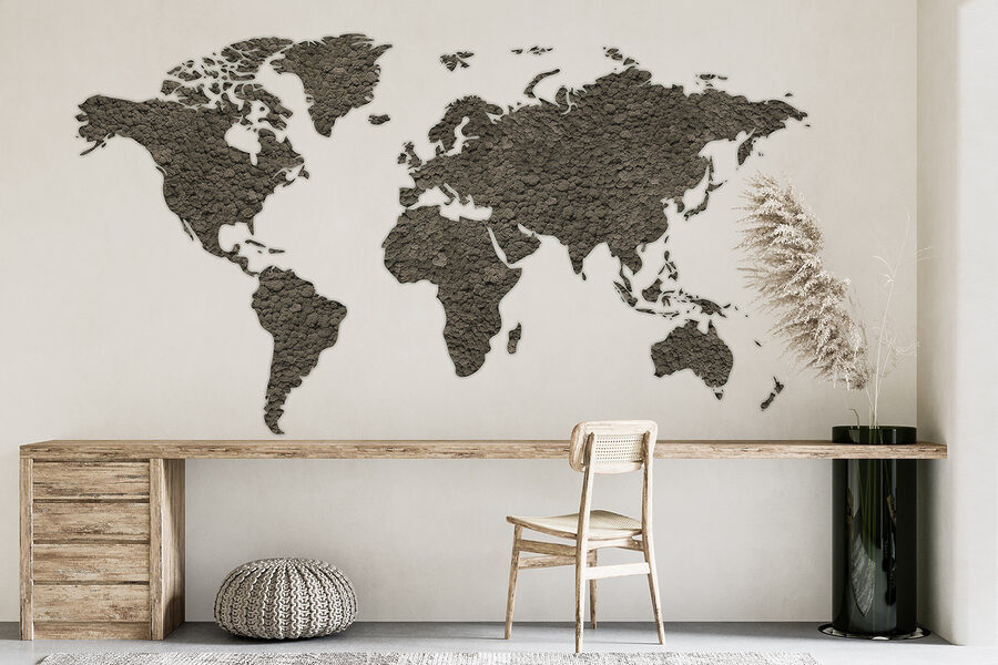 Karte der Welt