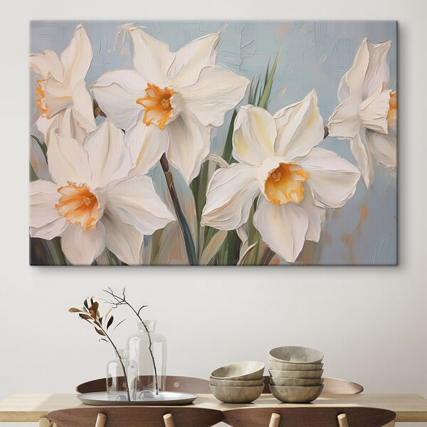 Malerei von weißen Blumen Malerei von weißen Blumen