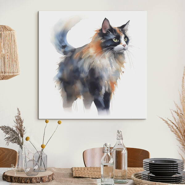 Katze mit langen Schnurrhaaren Katze mit langen Schnurrhaaren