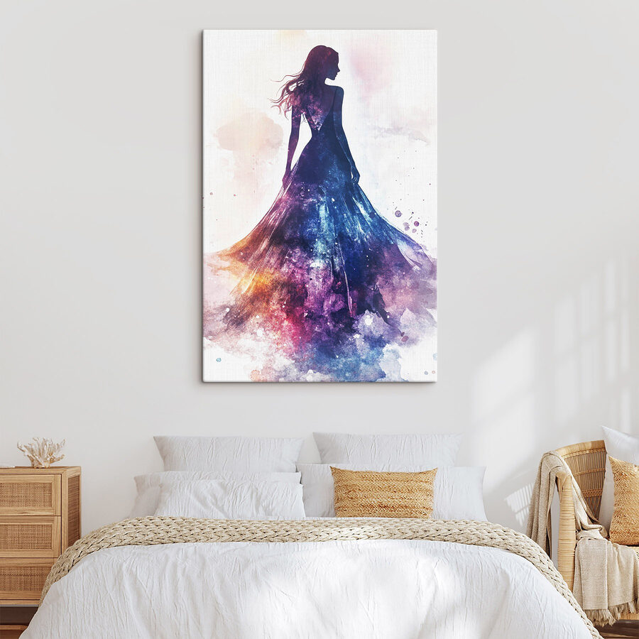 Frau im Kleid