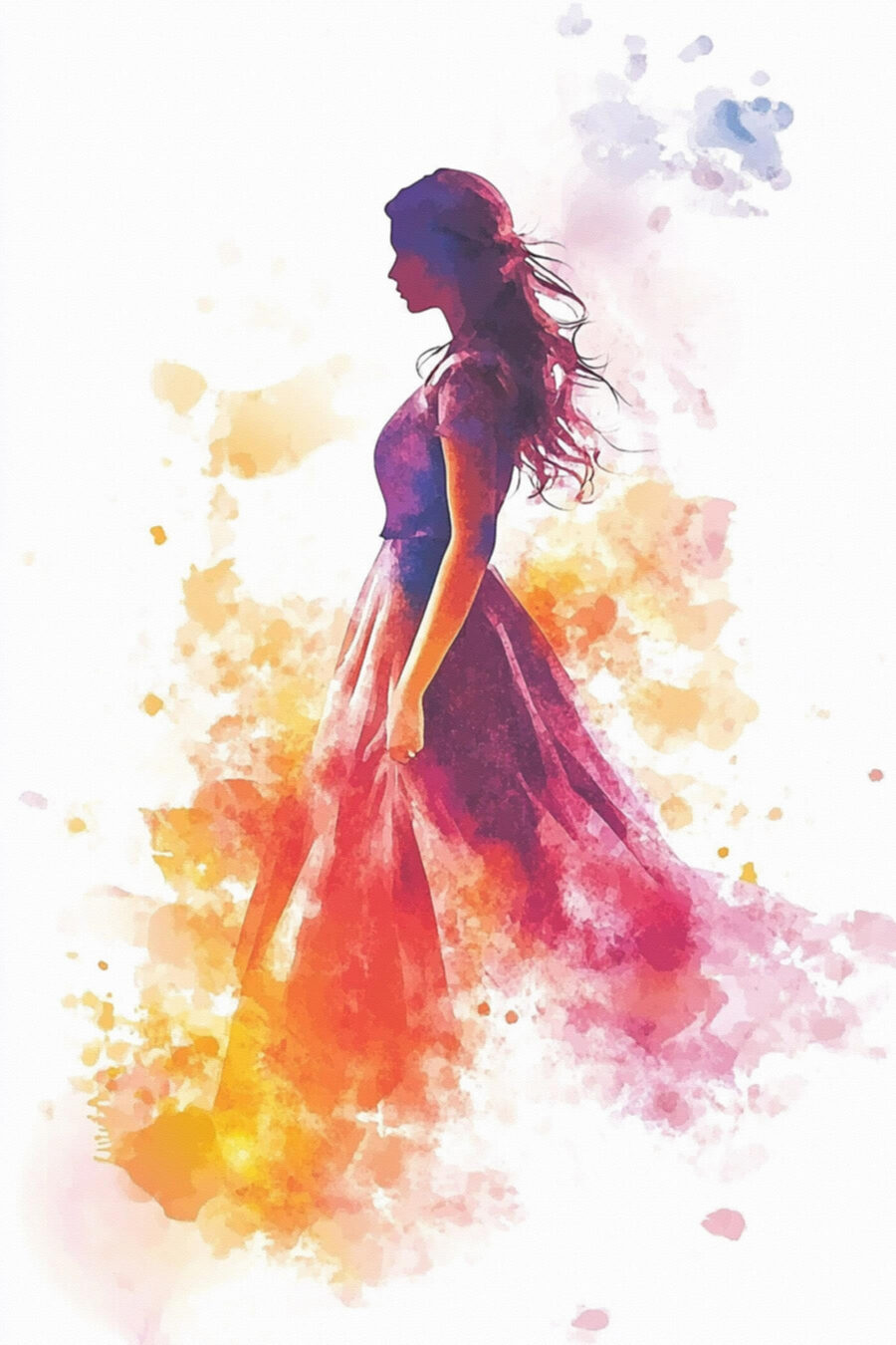 Frau im Kleid Frau im Kleid