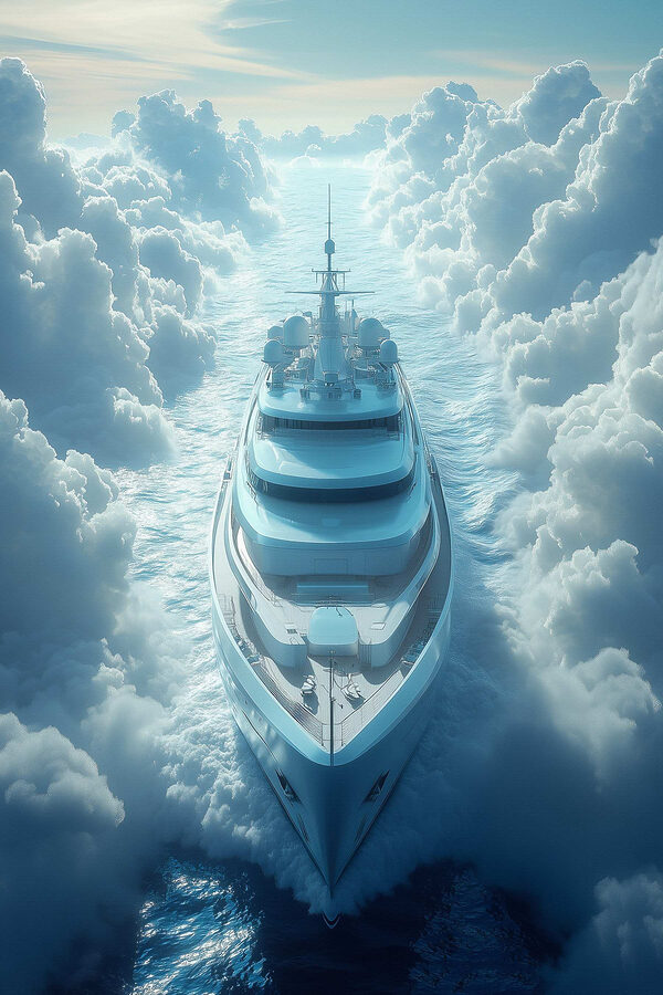 Schiff in den Wolken Schiff in den Wolken