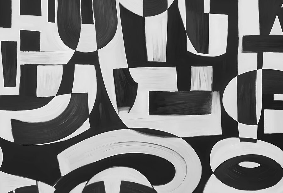 Schwarze und weiße Kunst