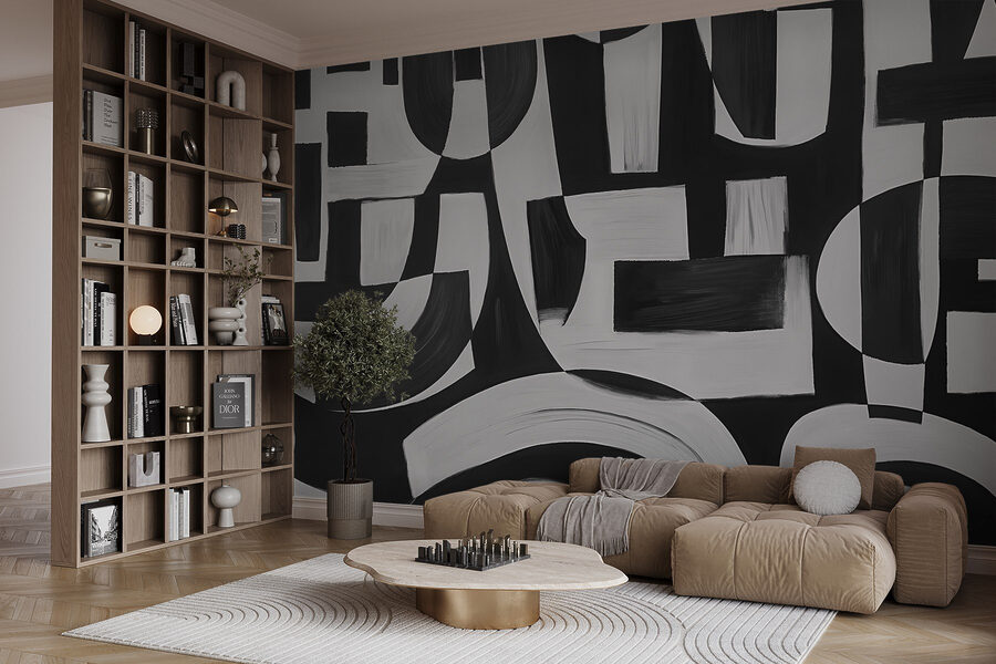 Schwarze und weiße Kunst