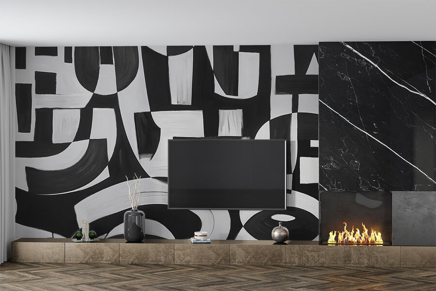 Schwarze und weiße Kunst