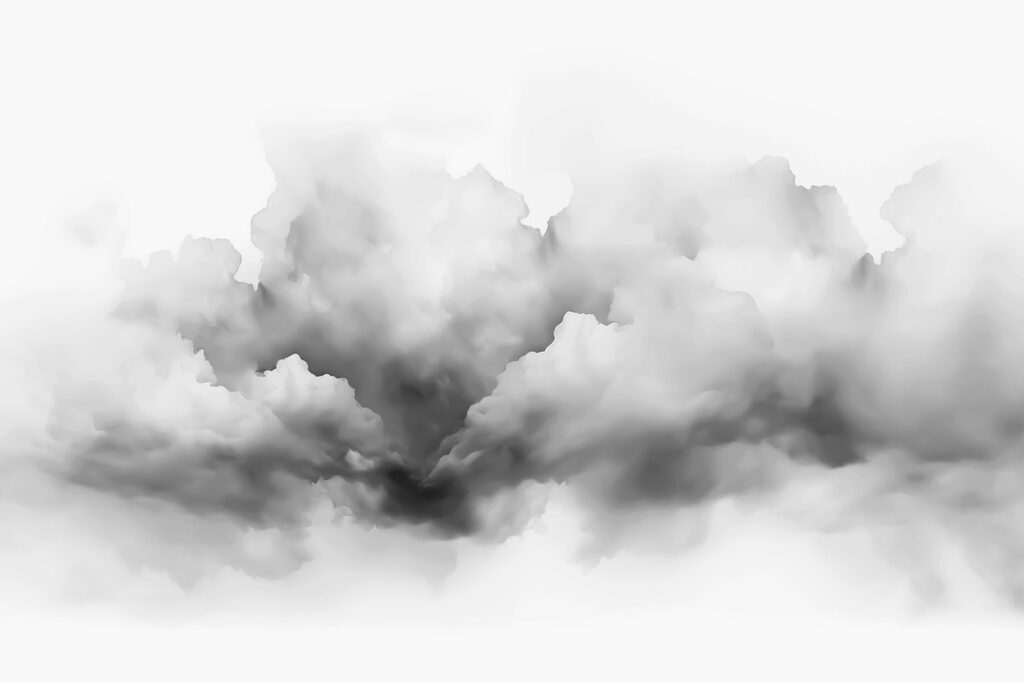Schwarze und weiße Wolke Schwarze und weiße Wolke
