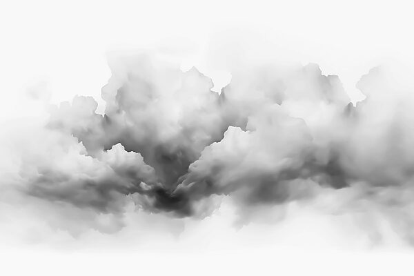 Schwarze und weiße Wolke Schwarze und weiße Wolke
