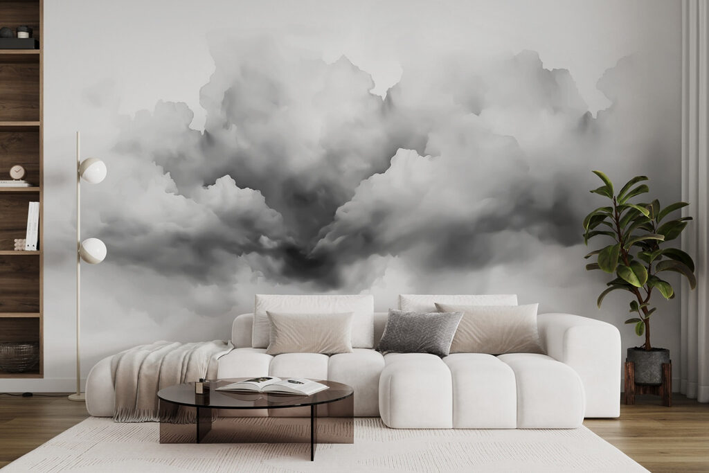 Black and white cloud