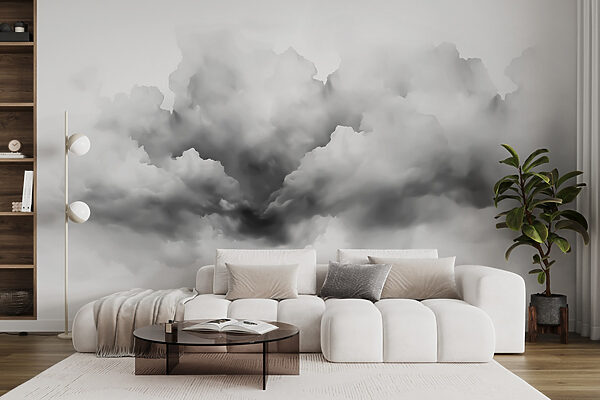 Schwarze und weiße Wolke Schwarze und weiße Wolke