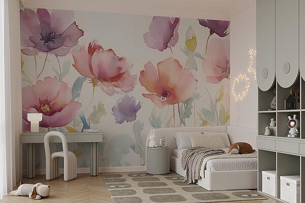 Aquarellmalerei von Blumen Aquarellmalerei von Blumen
