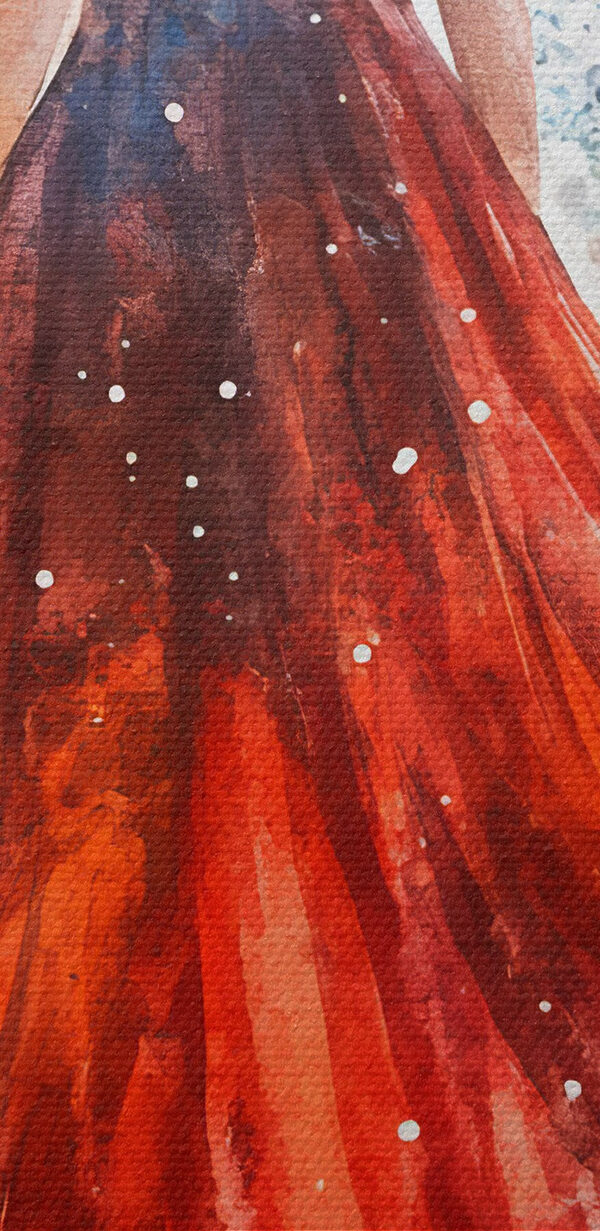 Frau im roten Kleid Frau im roten Kleid