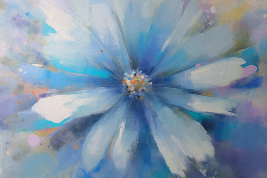 Zarte Töne einer blühenden Blume