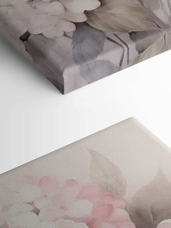 Painting of pink flowers