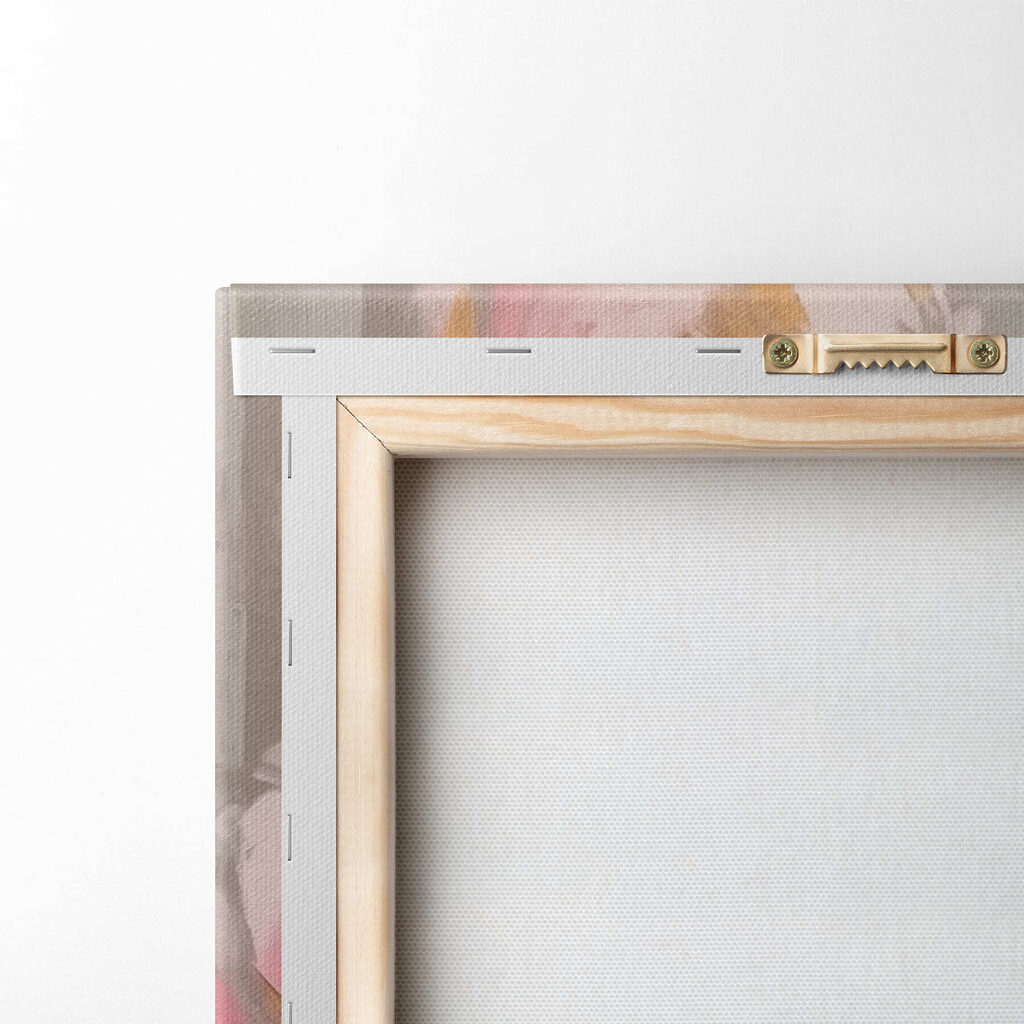 Painting of pink flowers