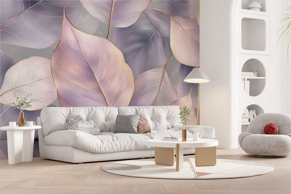 Delicate leaves in soft hues Delicate leaves in soft hues