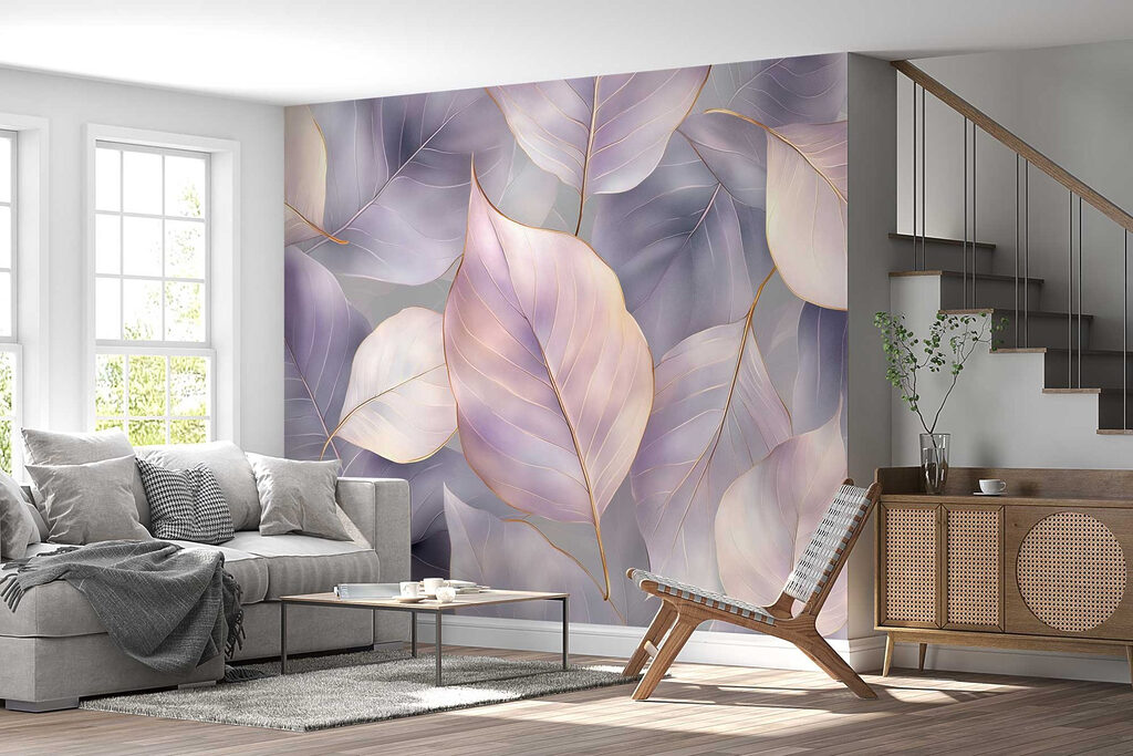 Delicate leaves in soft hues Delicate leaves in soft hues