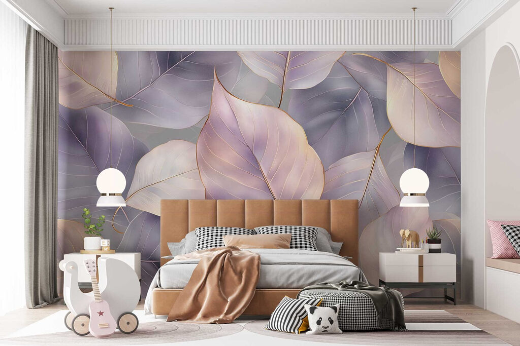 Delicate leaves in soft hues Delicate leaves in soft hues