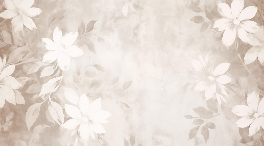 Weißes und graues florales Muster
