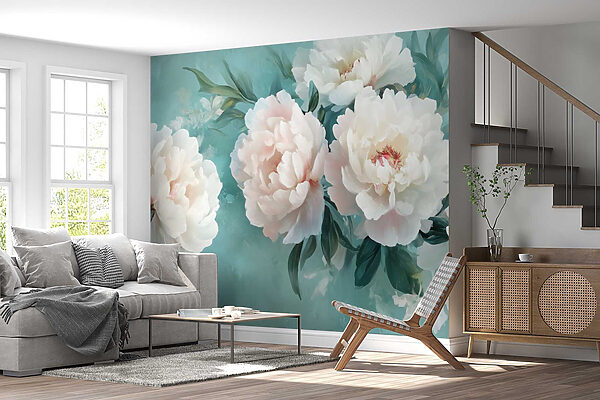 Gruppe von weißen Blumen Gruppe von weißen Blumen