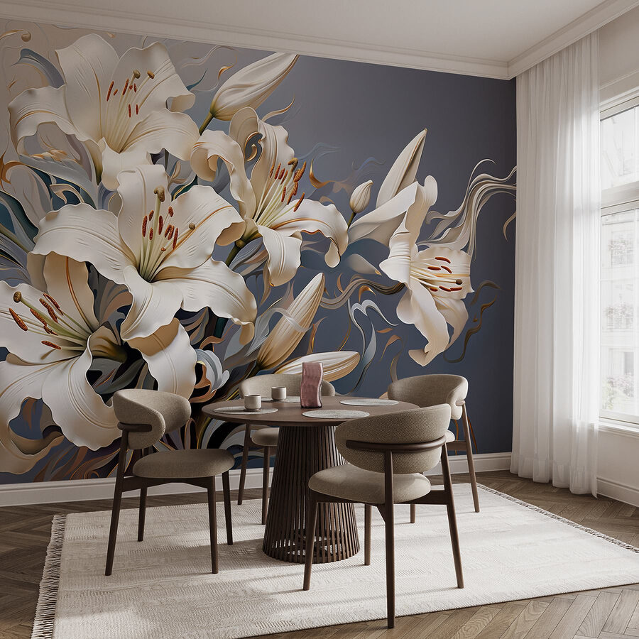 Zarte Lilien in sanften Farbtönen