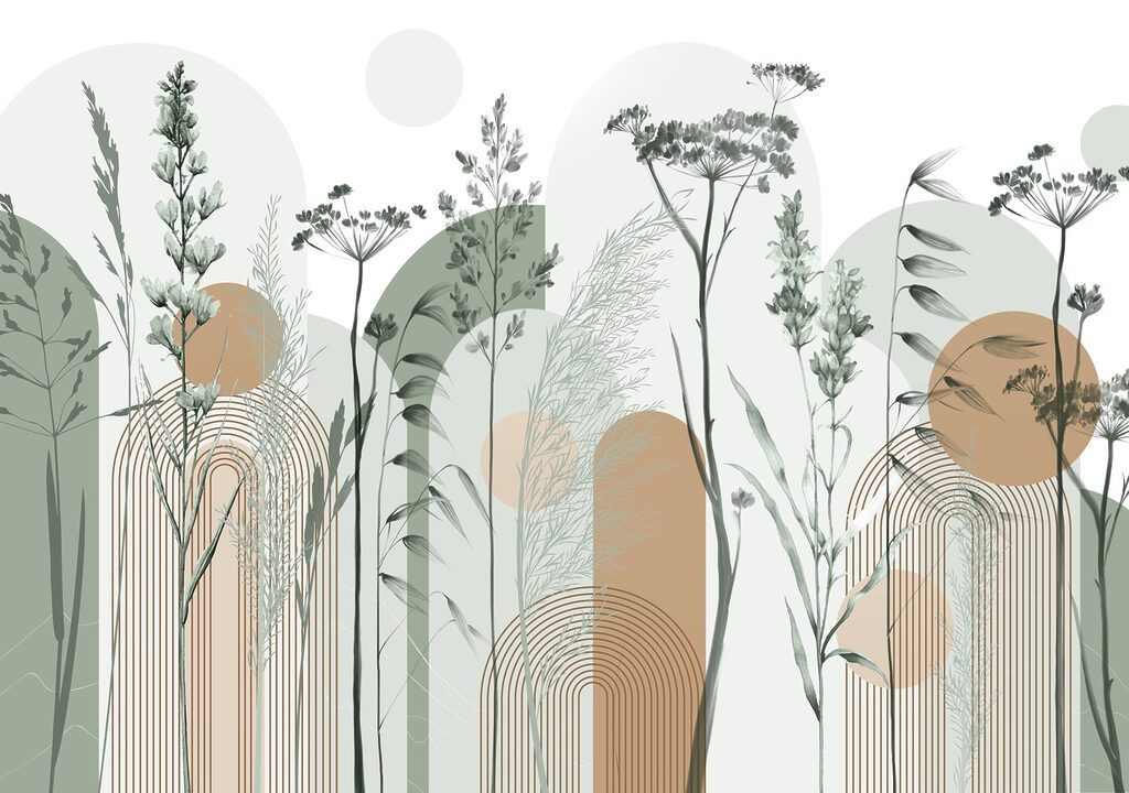Gelassenes, von der Natur inspiriertes abstraktes Design Gelassenes, von der Natur inspiriertes abstraktes Design