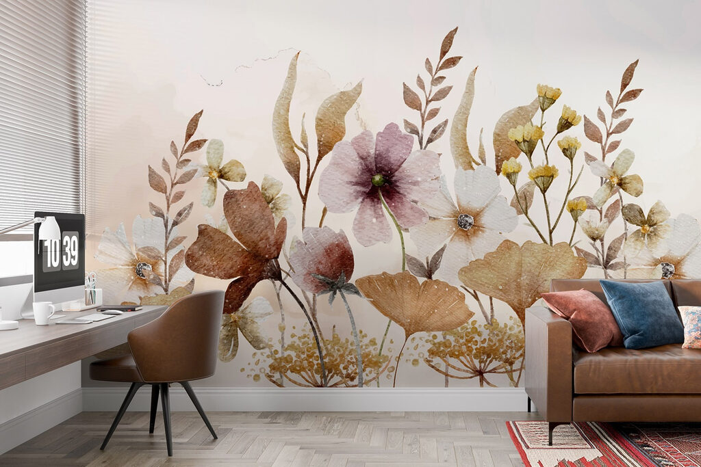 Delicate blooms in soft hues