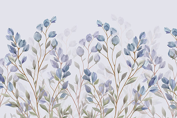 Zartes Aquarell-Blumenmuster Zartes Aquarell-Blumenmuster