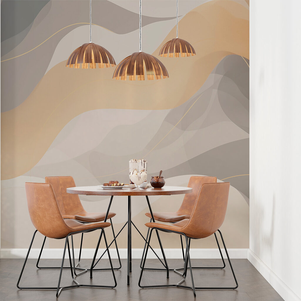 White and grey background with wavy lines White and grey background with wavy lines