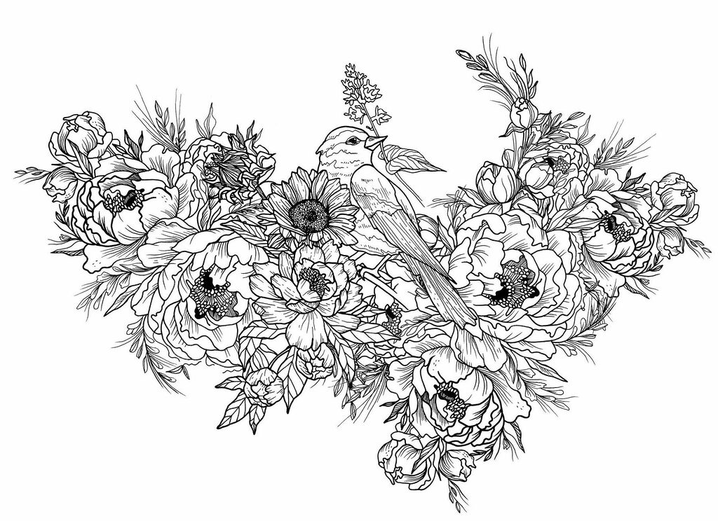 Vogel auf einer Blume Vogel auf einer Blume